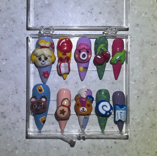 Animal Crossing press on nails